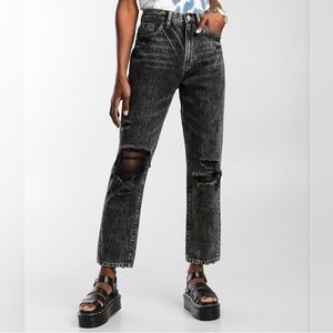 Buckle brand Guilded intent Black acid washed jeans